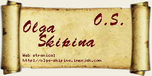 Olga Škipina vizit kartica